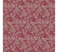 Pack of 5 Dolls House Miniature Gold Peacock On Red Wallpaper