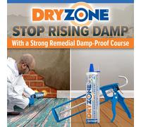 Dryzone Damp Proofing Injection Cream Kit (Pack of 5 DPC Injection + Cox Mastic Gun & Drill Bit) High-Strength, BBA & WTA Approved Rising Damp Treatment in Walls
