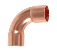 (Pack of 5) EFIELD 1" C X C Long Radius Copper 90-Degree Elbow, LF Copper Plumbing Fittings with Sweat Solder Connection