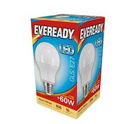 Pack of 5 Everyday LED Bulb GLS E27 Warm White Uses 8.2W/60W Power