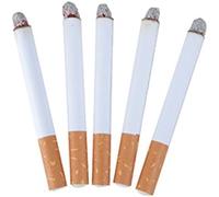 Pack of 5 Fake Cigarettes Toys Fake Lit Cigarettes Puff Cigarette Realistic Look Practical Joke - False Cigarettes Funnyman Jokes Bag Gift Play Trick Joke Blow Smoke