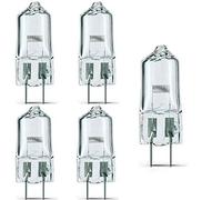（Pack of 5）- FCS 150W/T4/24V 6.35 150-watt 24-Volt Bi-Pin Based Stage and Studio T4 Bulb Light Lamp Halogen, Clear/for Projector Stage Slide & Movie Projection