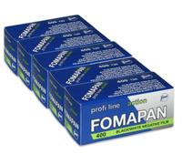 Pack of 5 Foma Fomapan ACTION 400 ASA Black/White Negative film on roll/medium format / 120 format