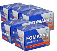 Pack of 5 FOMAPAN Creativ 200 ASA 135/36 Black/White Film 35 mm