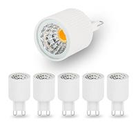 Pack of 5 G9 LED Bulbs 3W White Replaces 30W Halogen Bulb 300 Lumens G9 LED Bulb Warm White 2700K 120° Beam Angle G9 85 Ra LED Bulb No Flicker Non Dimmable