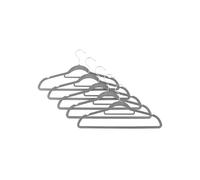 Pack of 5 Grey Velvet Coat Hangers