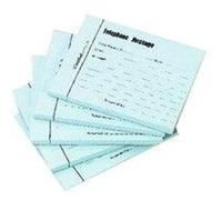 Pack of 5 Guildhall Telephone Message Pads, 100 Leaf, Blue- (GH110BU)