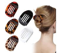 Pack of 5 Hair Clips, Women's Thin Hair, Flat Hair Clip, Moth Claw, Hair Clips for Thin Hair, Hair Clips for Thin Hair Set, Hair Clips Women's Clip (5 with Pattern)
