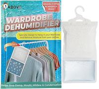 PACK OF 5 Hanging Wardrobe Dehumidifier, Condensation Remover, Moisture Absorber, Dehumidifiers for Damp, Mould, Moisture in Wardrobe, Bedroom, Caravan, Bathroom, Basement - 230 g