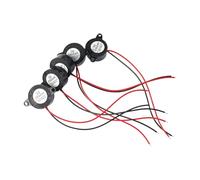 Pack Of 5 High Decibel 85dB Piezoelectric Buzzers DC3-24V Continuous Sound Alarm Suitable For Automotive DIYer Projects Industrial Equipment Alert Buzzer