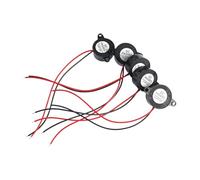 Pack Of 5 High Decibel 85dB Piezoelectric Buzzers DC3-24V Continuous Sound Alarm Suitable For Automotive DIYer Projects High Pitched Warning Buzzer