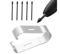 Pack of 5 High Quality S Pen Replacement Tips for Samsung Galaxy Tab S6/S7/S7+/S6 Lite and Note10/20, with Tweezers, Ideal for Precise Writing and Drawing, Black