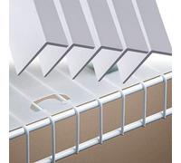Pack of 5 Imitation Wood-Look Wire Rack Liner, Easy Install White Closet Shelf Cover for Home, Multifunctional Shelf Liner for Waterproof/Oil-resistant(47x12x3inch/119x31x8cm)