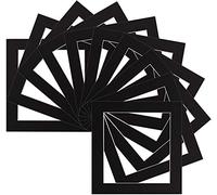 Pack of 5 - Instagram Square Bespoke Computer Cut Photo Mounts/Picture Mounts/Frame Mounts - Frame Size 14"x14" Mount Size 12"x12" - Color Black