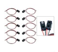 Pack Of 5 Ir Break Beam Sensor Modules With 3mm And 5mm Led Beads For Photoelectric Switching Applications In Industrial Relay Control Circuits(5MM-50CM)