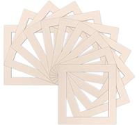 Pack of 5 Ivory Colour Instagram Square Bespoke Computer Cut Photo Mounts/Picture Mounts/Frame Mounts - Frame Size 12"x12" - Mount Size 8"x8"