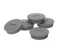 Pack of 5 Kalitec G4525200 M25 Blanking Plugs Plastic Round Grey I 32 mm Diameter I M25 Blanking Plug Set I Dust and Waterproof I IP65