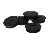 Pack of 5 Kalitec G4525220 M25 Blanking Plugs Plastic Round Black I 32 mm Diameter I M25 Blanking Plug Set I Dust and Waterproof I IP65