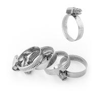 (Pack of 5) KCT 20-32mm Stainless Steel 304 Adjustable Clip Fuel Hose Pipe Clamp