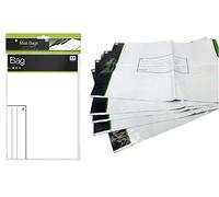 Pack of 5 Large Strong White Mailing Bags Weatherproof Peel & Seal - 335mm x 430mm