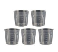 Pack of 5 Liquid Measuring Cup Clear Kitchen Cup Clear Laboratory Cylinder for Kitchen Cooking Tool Multipurpose Laboratory Cylinder