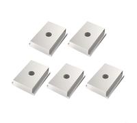Pack of 5 M6/M8 T-slot nut, T-track slider, aluminium alloy, T-slot nut for woodworking tool, silver, T-track slider sliding nuts (M6)