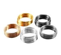 Pack of 5 Memory Wire Circles Steel Making Set Jewelry Components Wirework Accessories for Necklaces Flexible