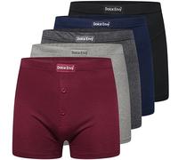 Pack of 5 Men's Boxer Shorts Everyday Comfort Cotton Rich Trunks Underwear Stretch Moisture-wicking and Breathable. (UK, Alpha, S, Regular, Regular, 1 BLACK, 1 NAVY, 1CHARCOAL, 1 MAROON, 1 GREY)