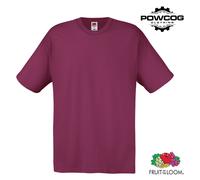 Pack of 5 Mens Original T-Shirts 100% Cotton S-2XL 21 Colours Fruit of the Loom