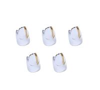 Pack Of 5 Nails Rings Exaggerated Personality Manicure Alloy Texture For Halloween Cosplay And Parties Adjustable Open Finger
