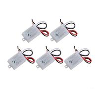 Pack of 5 Noise Sensor Switches Ac180-265 V Automatic Voice Control for Indoor Use Light with Twilight Function and 45 Seconds Delay Time IP44 Protection Degree Flame Retardant