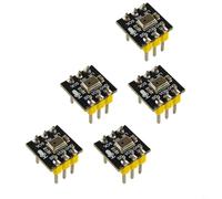 Pack of 5 Omnidirectional Microphone Module with I2S Interface, 24-Bit Digital Audio, SNR 61 dBA, for inmp441 for Voice Recording and IoT Projects (Soldered)