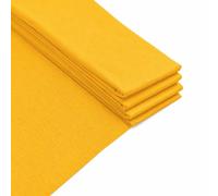 Pack of 5 Orange Crepe Paper Sheets 50cm x 2m 17GSM 35% Stretch Craft Paper