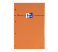 Pack of 5 Oxford notepads Large Squares Seyès-Ruled 160 Pages A4 Orange
