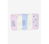 Pack of 5 pairs of Disney® REINE DES NEIGES ankle socks soft lilac