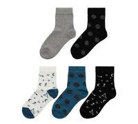 Pack of 5 pairs of girls' socks Lenz Multicolore 27/30