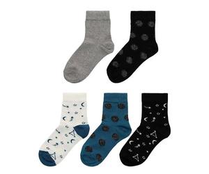 Pack of 5 pairs of girls' socks Lenz Multicolore 27/30