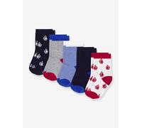 Pack of 5 Pairs of Mixed Socks for Babies blue