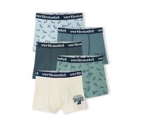 Pack of 5 Pairs of "Sharks" Boxer Shorts for Boys blue medium solid with design