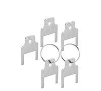 Pack of 5 Paper Dispenser Spare Keys 25mm Replacement with Rings Aluminum Alloy for Easy Management Rings Included