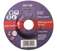 (PACK OF 5) Parweld 100mm Grinding discs for steel (100 x 6.0 x 16mm) 4"