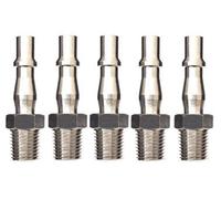 (Pack of 5) PCL Male Standard Adaptors 1/4" BSPT Male Thread - ACA2593