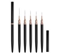 Pack Of 5 Professional Nails Art Brushes Set MultiFunctional Tip Painting Brush For Intricate Designs Precise Detailing Nail Art Brushes For Painting And Detailing