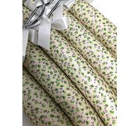Pack of 5 Quality Padded Clothes Hangers ~ Several Patterns to choose from ... (Felicity Grey/Green)