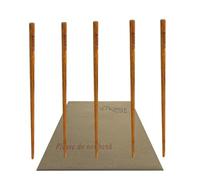 Pack of 5 RAW Natural Wood Pokers - Small Size - 113mm, and GetInStyle Shop Enevelope