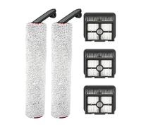 (Pack of 5) Replacement Brush Rollers and HEPA Filter Compatible for Dreame H12 Pro Cordless Wet Dry Vacuum Cleaner, Replacement Parts Accessory Kit, 2 Brush Rollers, 3 HEPA Filters