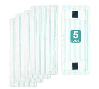 Pack of 5 Replacement Mop Covers for Leifheit Clean Twist M Ergo Micro Duo/Power CLEAN M - Highly Absorbent Microfibre Floor Mop Covers for All Hard Floors