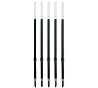 Pack of 5 Replacement Retractable Ballpoint Ink Refill for 2 in 1 Ballpoint Pen Capacitive Stylus Tip, Premium Metal Medium Point, Black Ink 98mm / 3.85” (Black Replacement Refill)