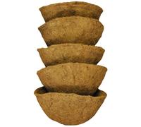 Pack of 5 Round Coco Hanging Basket Planter Liner (30cm)