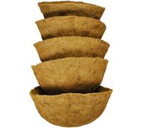 Pack of 5 Round Coco Hanging Basket Planter Liner (40cm)